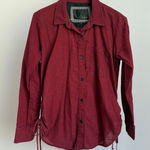 Rails Button Down Shirt Women's Small Red Preppy Business Casual Top Blouse Photo 0
