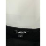 Express Factory Black Ribbed Sweater Tank Ruffle Hem Tie Shoulder Womens Size XL Photo 4