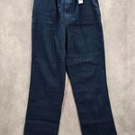 None Blue Elastic Waist Pull-On Stretch Straight Leg Denim Jeans Pants 4XL Photo 0