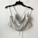 Walter Baker  Cynthia Sequins Crop‎ Top L Photo 2
