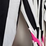 We Are‎ Leone Dress Silk Contrast Maxi Cardigan Striped Belted Long Sleeve S/M Black Photo 8