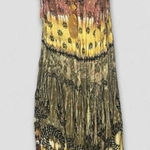 Lady Cactus Dress Handmade Boho Paisley Cap Sleeves Cotton M Brown Size M Photo 0