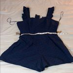 MI AMI BY FRANCESCA BLUE CASUAL SPRING SUMMER BEACH RESORT ROMPER ‎ Size Large Photo 6