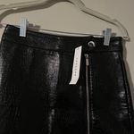 Topshop Leather Croc Mini Skirt Photo 6