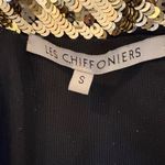 Les Chiffoniers *RARE* Sparkling Gold Sequin Blazer Jacket Women's Small Photo 8