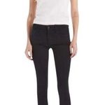 MOTHER THE LOOKER NOT GUILTY BLACK STRETCH JEANS PANTS 24 Photo 0