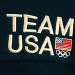 Team USA Unisex Adult’s Large Navy Blue Fleece Full Zip Olympic Jacket Gorpcore Photo 10