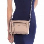 Rebecca Minkoff - 100% Leather Crossbody Bag Chain Strap Fringe Details Full Zip Photo 0