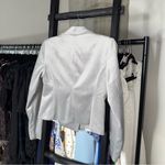 White House | Black Market Cropped Velvet Blazer Mercury Gray Photo 7