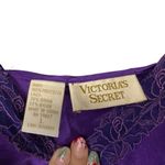 Victoria's Secret Vintage VS Gold Label Purple Embroidered Floral Lace Chemise Nightgown Slip Photo 7