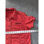 Harley Davidson  Women's Button Down Embellished Studs Salmon Red Shirt Size M Photo 4