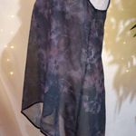 Midnight Hour Skull & floral high low sheer top LG  women’s Photo 0