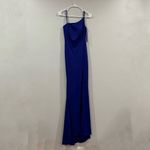 La Femme  28176 Royal Blue One Sleeve Gown 6 Photo 2