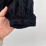 The Kooples  Paris Moon Dots Black Burnout Sheer Silk Blouse‎ Puff Sleeve Size 6 Photo 6