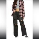BP NWT Black Washed Distressed Low Rise Jean Y2K. Sz: 23 Photo 1
