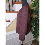 Valerie Bertinelli  Jacket XL Burgundy Blazer Zip Wool Blend Photo 4