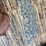 Anthropologie  Pixley Brand Blue and White Leaf Pattern Rayon Maxi Dress Small Photo 9