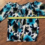 Floral Print Women's Top Blue Size 18 Photo 7