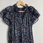 Sabina‎ Musayev Dress Gwen Maxi Flutter Sleeve Black Dotted Maxi Size M Size M Photo 6