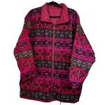 Westbound Sport Reversible Jacket Large Aztec Southwest Vintage 80's Long Coat Photo 0