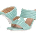 Yoki NIB  Women's Size:6.5 Open Toe Heels Pump Color:Lime/Turquoise, 3” Heel Photo 0