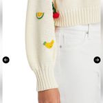 AQUA  Women's Cream Sweater with Fruit Embroidery Photo 1