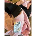 MUGLER Two Tone Twist Panel High Rise Denim Stretch Jeans Pink Black FR 40 US 8 Photo 12