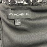 My Michelle Womens Crop Top Size 9 Black Lace Sleeveless Gothic Romantic Party Photo 4