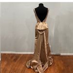 Sherri Hill 52540 Dark Nude satin mermaid gown 4 Photo 3