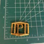 Maluro Made in France gold belt buckle vintage P Photo 4