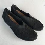 Clarks  Everlay Eve Slip-On Black Suede‎ Shoes Womens Size 7M Cushion Soft Photo 3