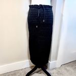 ALC Frank A.L.C. Jaclyn Vegan Leather Paperbag Smocked Stretch Midi Pencil Skirt Sz 6 💛 Photo 2