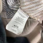 Entro  V-neck Knit Colorblock Plaid Sweater Womens Size Large Tan Blue Pullover Photo 5