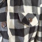 Hippie Rose  Sherpa Lined Plaid Hoodie Jacket Size M Photo 1