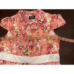 Hearts & Roses London Pink Floral Retro Dress Sze 14 Tradwife Rockabilly Pinup Photo 4