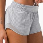 Lululemon Grey And White Stripped Hotty Hots Photo 0