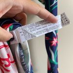 ZARA  Womens Floral Dress Midi Long Sleeve Pullover‎ Blue Size S Stretchy Photo 5