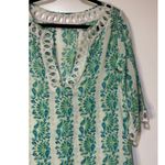 Calypso Christiane Celle Women's Size 2 Cotton Tunic Cover Up Top Vintage Multi Green Size M Photo 4