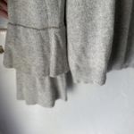 J Crew Mercantile‎ Sweater Womens XL Gray Ruffle Sleeve Pullover Coquette Preppy Photo 3