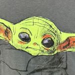 Grogu Doodle The Mandalorian Star Wars Tshirt Size 3XL Photo 1