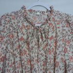 Blu Pepper Neutral Boho Long Sleeve Dress Floral Size M Photo 3