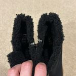 Franco Sarto NWOT Ulayna Suede Faux Shearling Wedge Booties Women’s 7.5 Black Photo 6