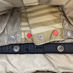 Bonfire Taylor Jacket Striped Double Breasted Mid Fit Hooded Outdoor Green Small Photo 1