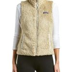 Patagonia  Womens Vest Jacket Beige Los Gatos Full Zip Fleece Outdoor Cozy Medium Photo 0