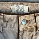 Free People  We The Free Dakota Straight Leg Jeans Tan Distressed Denim Photo 9