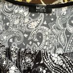 MSK WOMAN Elegant Black and White Paisley Women's Top SZ: 1X Photo 5