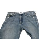 Mother The Looker Crop Distressed Medium Wash Jeans in Graffiti Girl Sz 27 Blue Photo 13