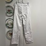 Pistola Cassie Super High Rise White Straight Leg Jeans Distressed Photo 6