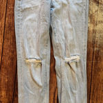 AYR “The Sugar” Ripped Knee Jeans — Light Wash — Size 28 Photo 0