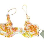 Stone Fox Swim NWT Conch Bikini Top - Hot Tropix Print Size Large Photo 2